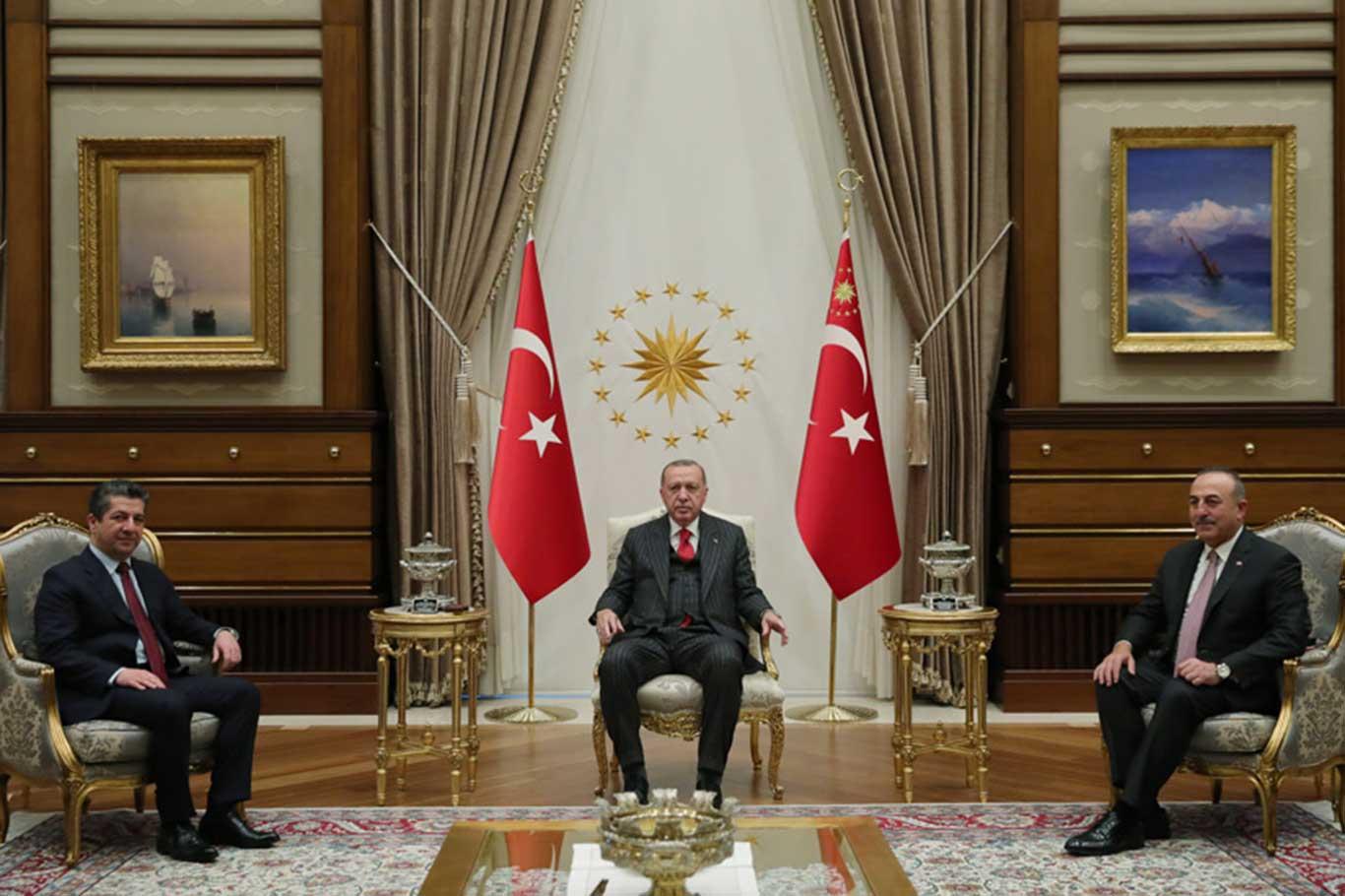 Erdoğan receives Kurdistan's Prime Minister Barzani
